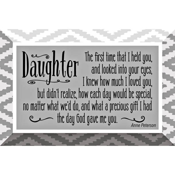 Dexsa Prayer for My Daughter Wood Plaque Wall Décor & Reviews | Wayfair